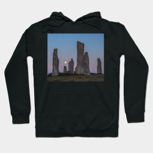 Callanish and full moon rising Hoodie